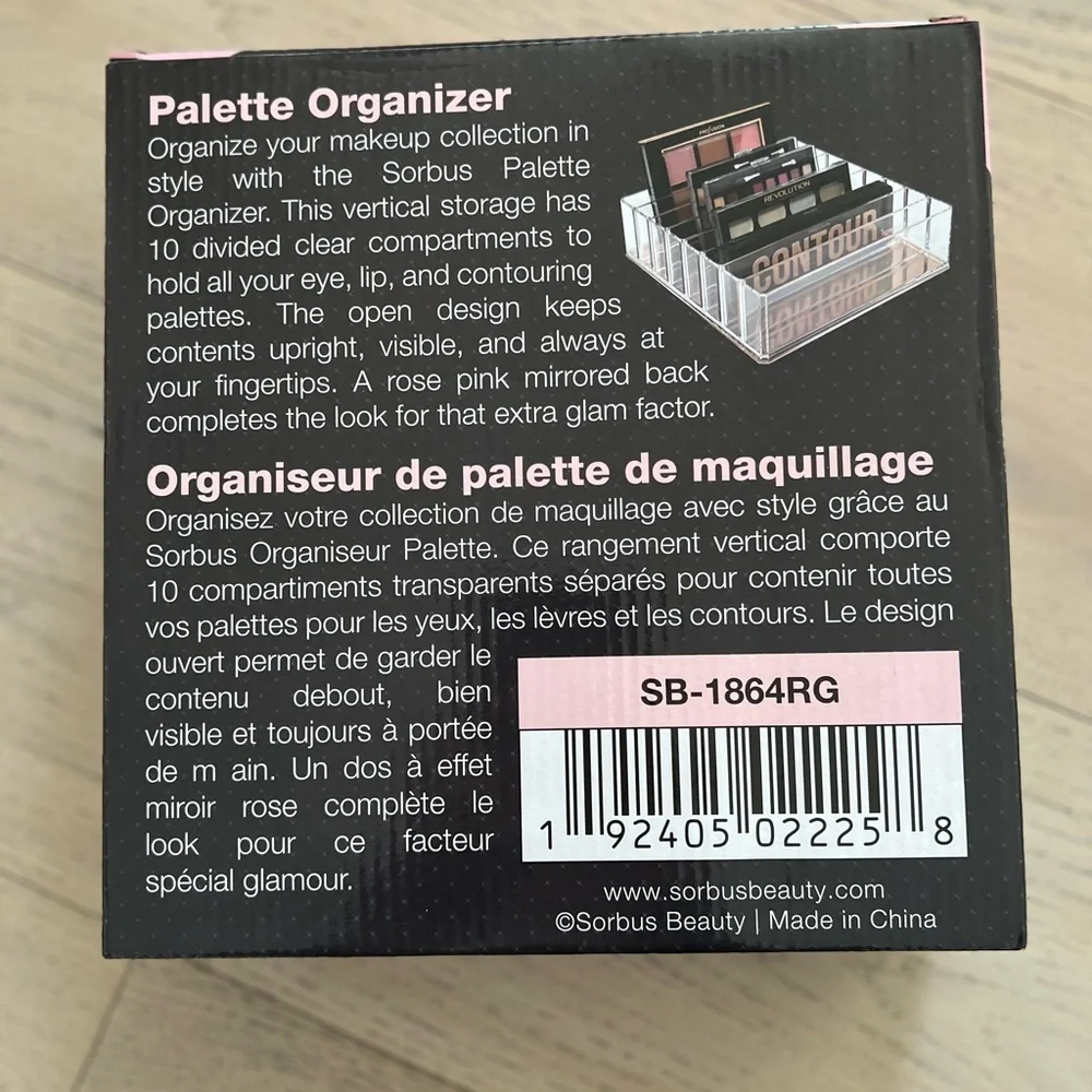 Clear Palette Organizer
